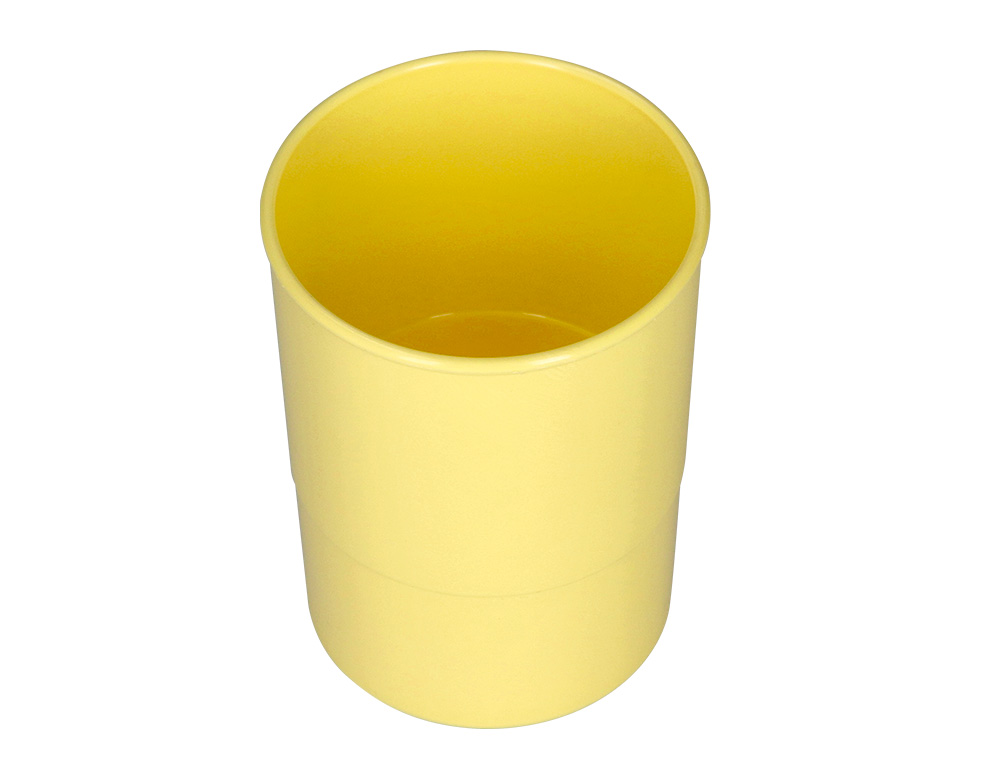 PORTA LAPIS Q-CONNECT PLASTICO AMARELO PASTEL