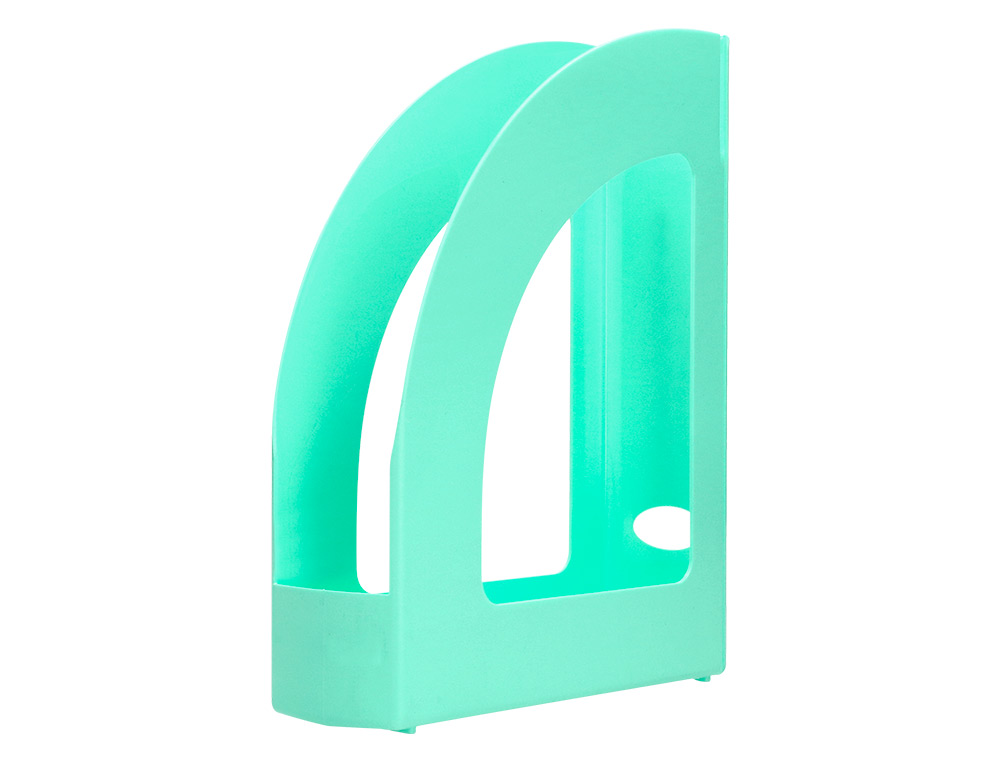 PORTA REVISTAS PLASTICO Q-CONNECT COR MENTA