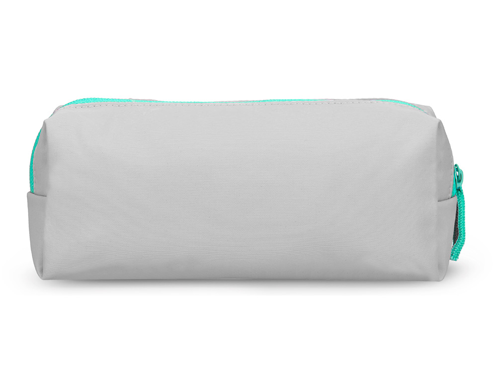 ESTOJO ESCOLAR ANTARTIK 1 COMPARTIMENTO COMPLEMENTO DA MOCHILA TEENS COR CINZA 80X55X210 MM