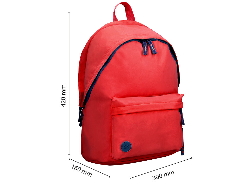 MOCHILA ANTARTIK TEENS 20L COMPARTIMENTO PARA PORTATIL COR GRANATE 420X160X300 MM