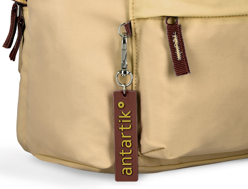 MOCHILA ANTARTIK TEENS 20L COMPARTIMENTO PARA PORTATIL COR BEGE 420X160X300 MM