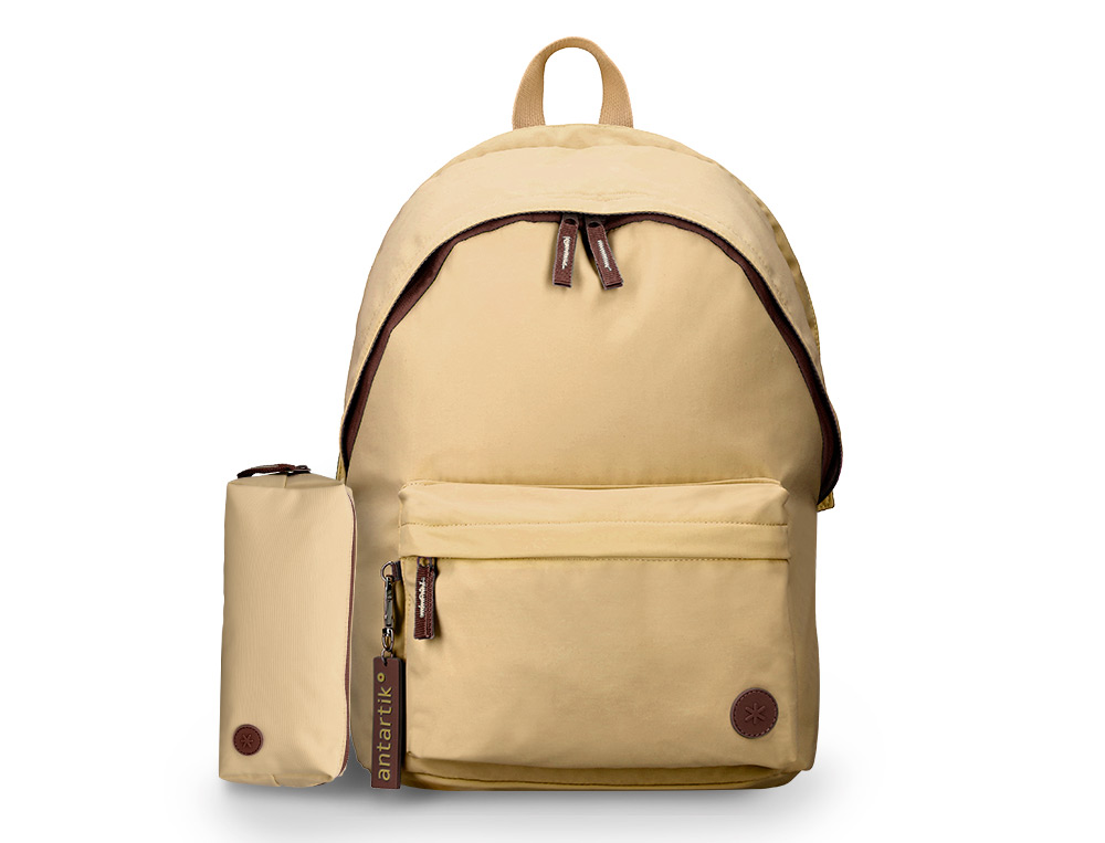 MOCHILA ANTARTIK TEENS 20L COMPARTIMENTO PARA PORTATIL COR BEGE 420X160X300 MM