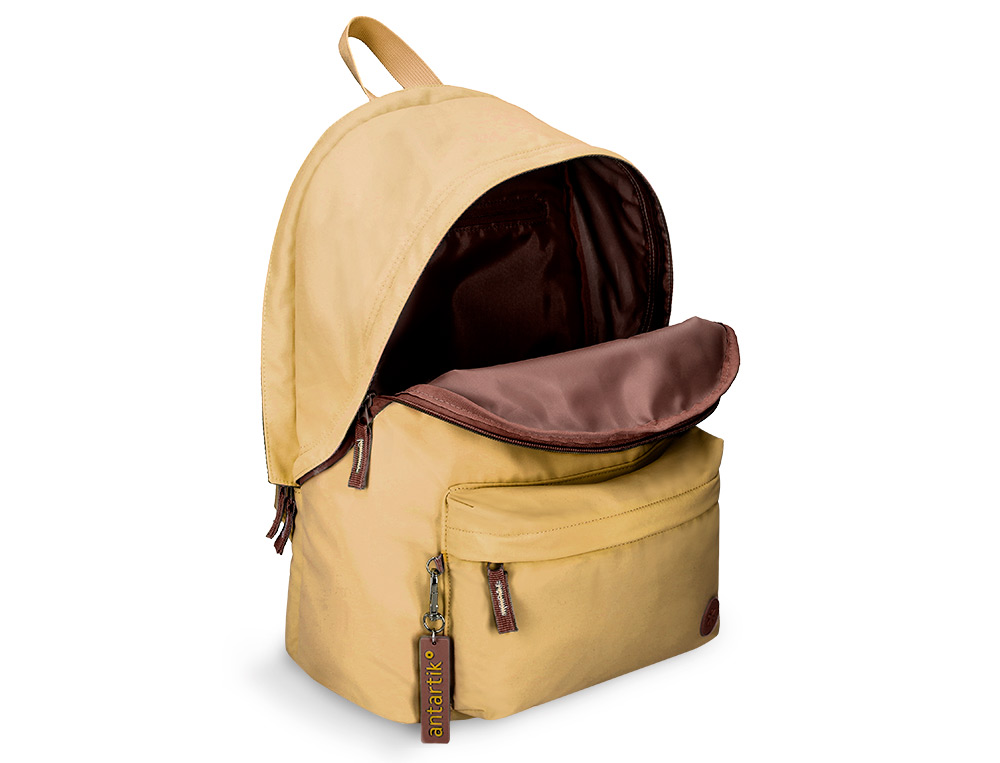 MOCHILA ANTARTIK TEENS 20L COMPARTIMENTO PARA PORTATIL COR BEGE 420X160X300 MM