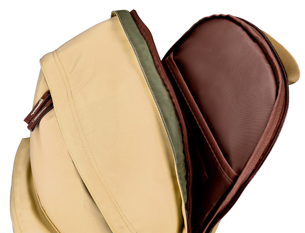 MOCHILA ANTARTIK TEENS 20L COMPARTIMENTO PARA PORTATIL COR BEGE 420X160X300 MM