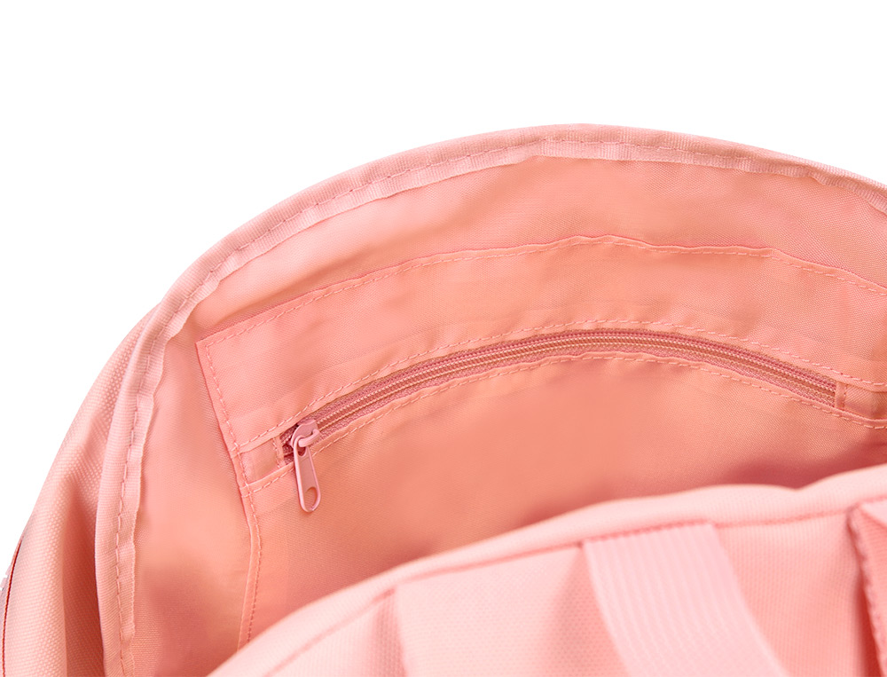 MOCHILA ESCOLAR LIDERPAPEL BOLSO LATERAL ELASTICO COR ROSA 400X125X300 MM