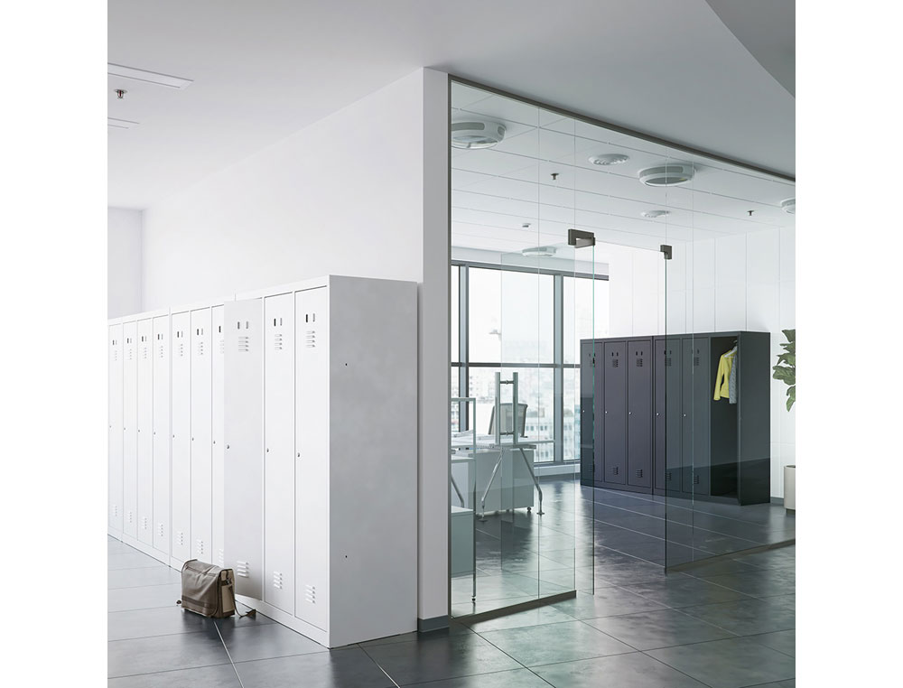 ARMARIO METALICO ROCADA 400 2 MODULOS X 5 PORTAS CINZA 820X500X1800 MM