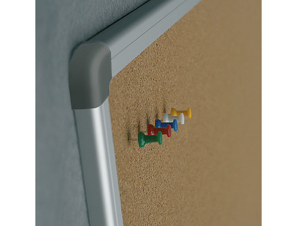 QUADRO CORTICA ROCADA MOLDURA ALUMINIO COM CANTOS 60X90 CM