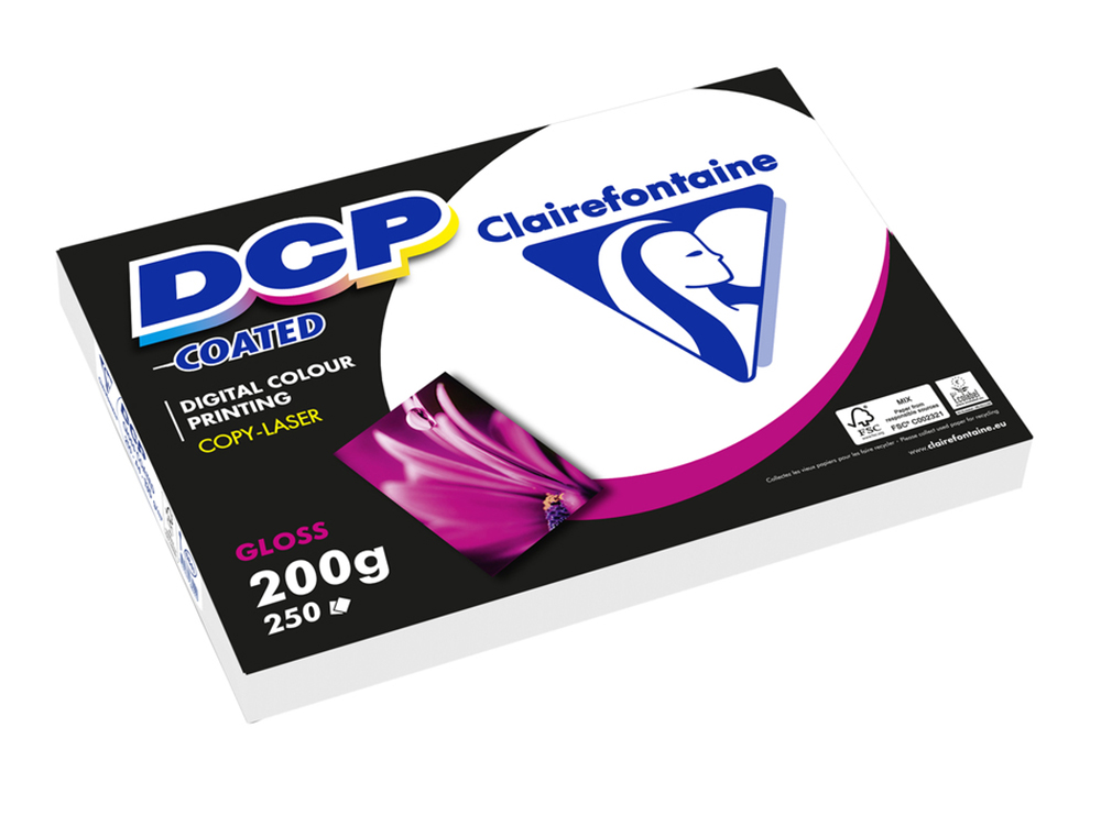 PAPEL FOTOCOPIA COLOR DCP COATED GLOSSY DIN A4 200 GR EMBALAGEM 250 FOLHAS