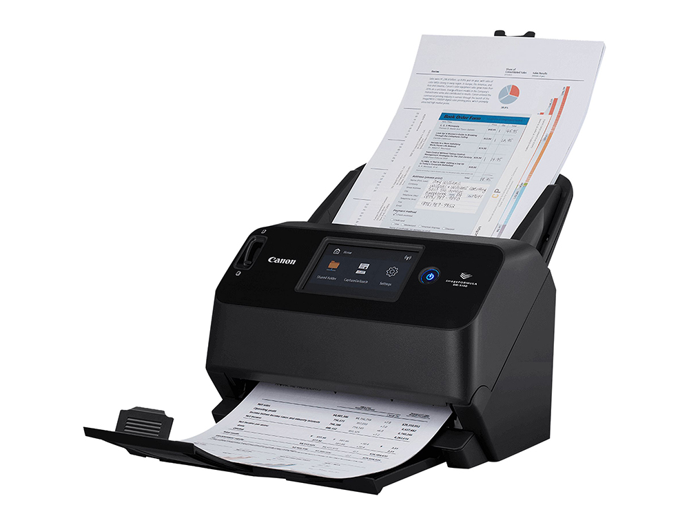 SCANNER CANON IMAGEFORMULA DR-S150 DIN A4 VELOCIDADE 45 PPM 600X600 DPI WIFI