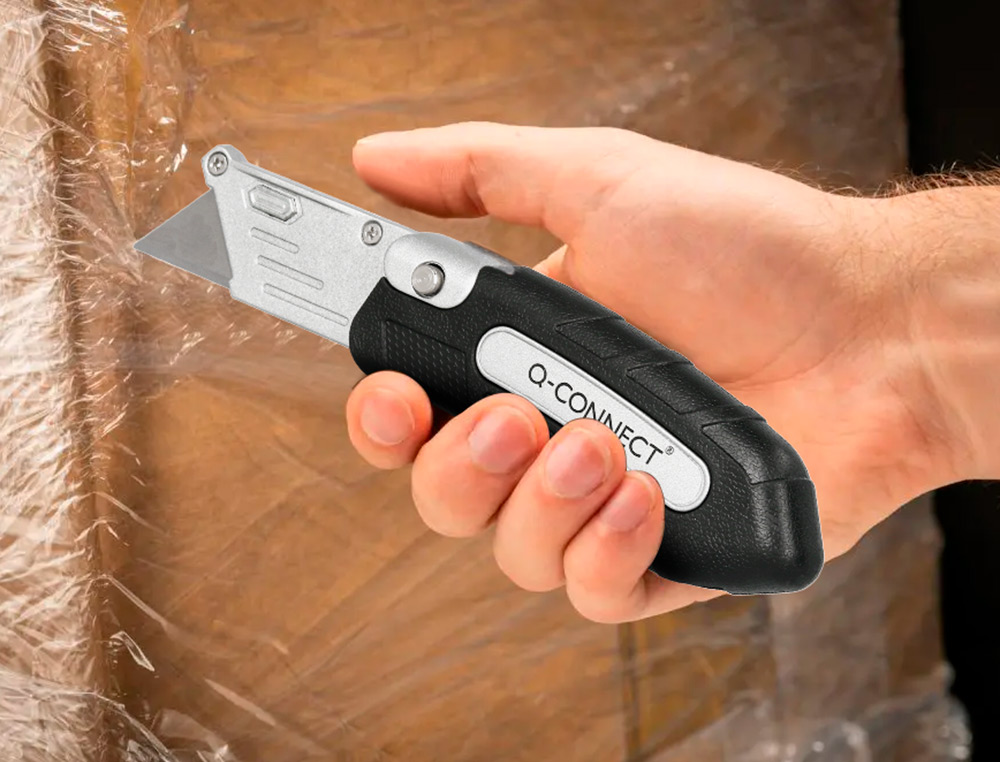 X-ATO Q-CONNECT DOBRAVEL XD-925 COM MECANISMO DE RECARGA RAPIDO LAMINA LARGA PUNHO ANTIDESLIZANTE
