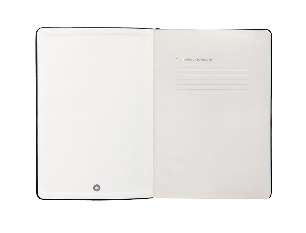 CADERNO COM ELASTICO ANTARTIK NOTES CAPA DURA A4 PONTILHADO PRETO 100 FOLHAS 80 GR FSC