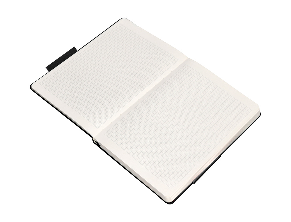 CADERNO COM ELASTICO ANTARTIK NOTES CAPA DURA A4 QUADRICULADO PRETO 100 FOLHAS 80 GR FSC