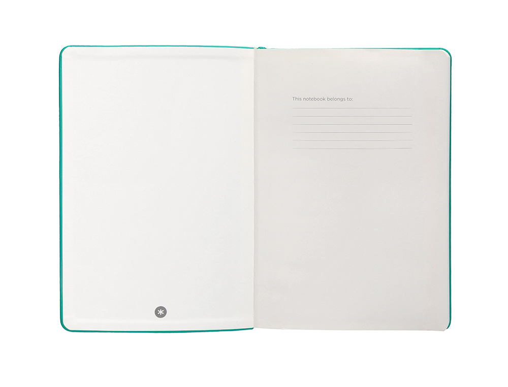 CADERNO COM ELASTICO ANTARTIK NOTES CAPA DURA A4 QUADRICULADO TURQUESA 100 FOLHAS 80 GR FSC