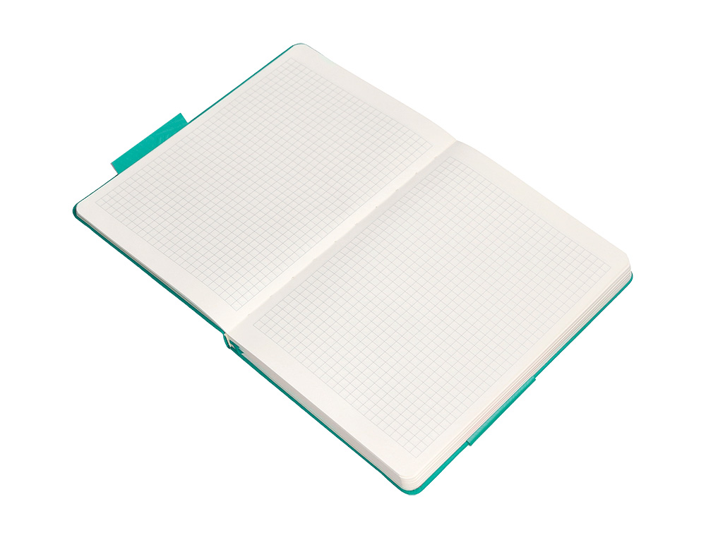CADERNO COM ELASTICO ANTARTIK NOTES CAPA DURA A4 QUADRICULADO TURQUESA 100 FOLHAS 80 GR FSC