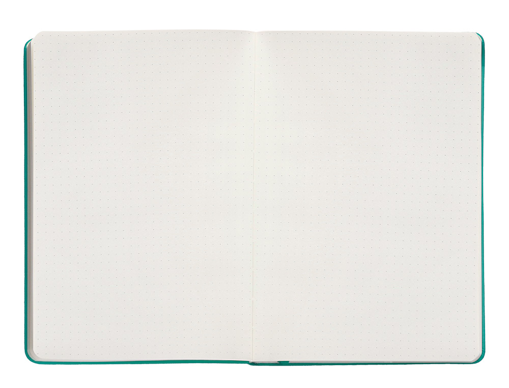 CADERNO COM ELASTICO ANTARTIK NOTES CAPA DURA A5 PONTILHADO TURQUESA 100 FOLHAS 80 GR FSC