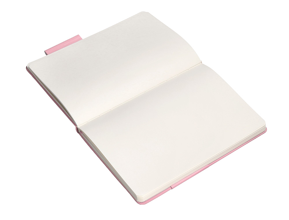 CADERNO COM ELASTICO ANTARTIK NOTES CAPA DURA A5 LISO ROSA PASTEL 100 FOLHAS 80 GR FSC