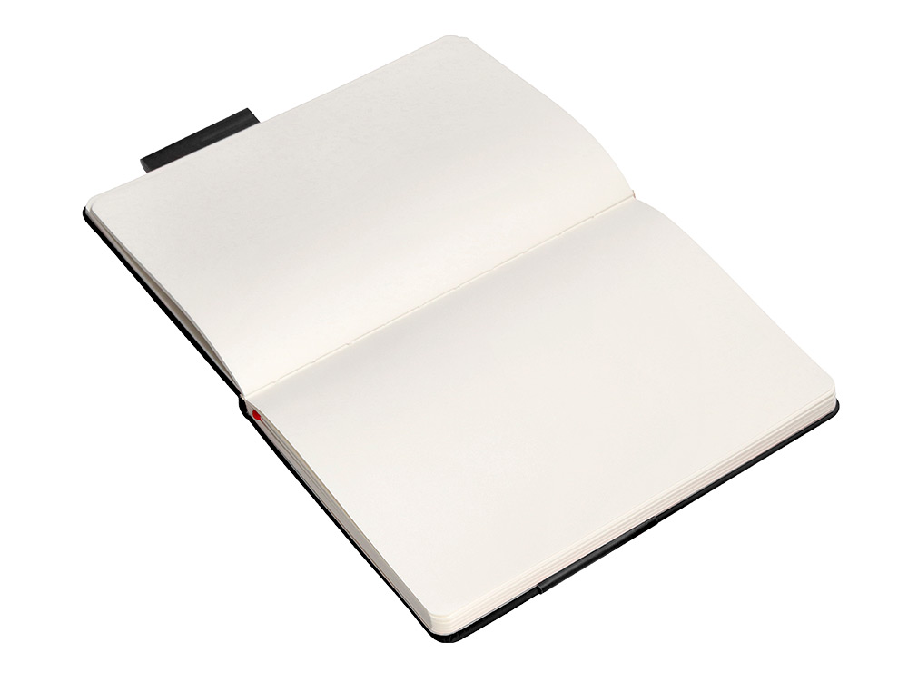 CADERNO COM ELASTICO ANTARTIK NOTES CAPA DURA A5 LISO PRETO E VERMELHO 100 FOLHAS 80 GR FSC