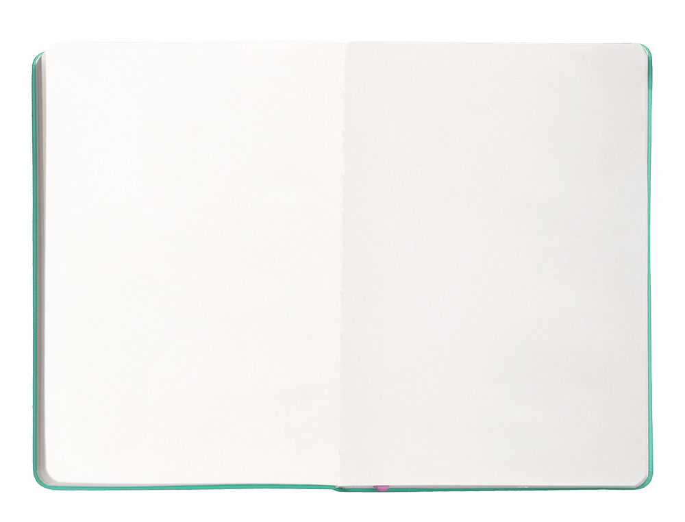 CADERNO COM ELASTICO ANTARTIK NOTES CAPA DURA A5 LISO ROSA E TURQUESA 100 FOLHAS 80 GR FSC