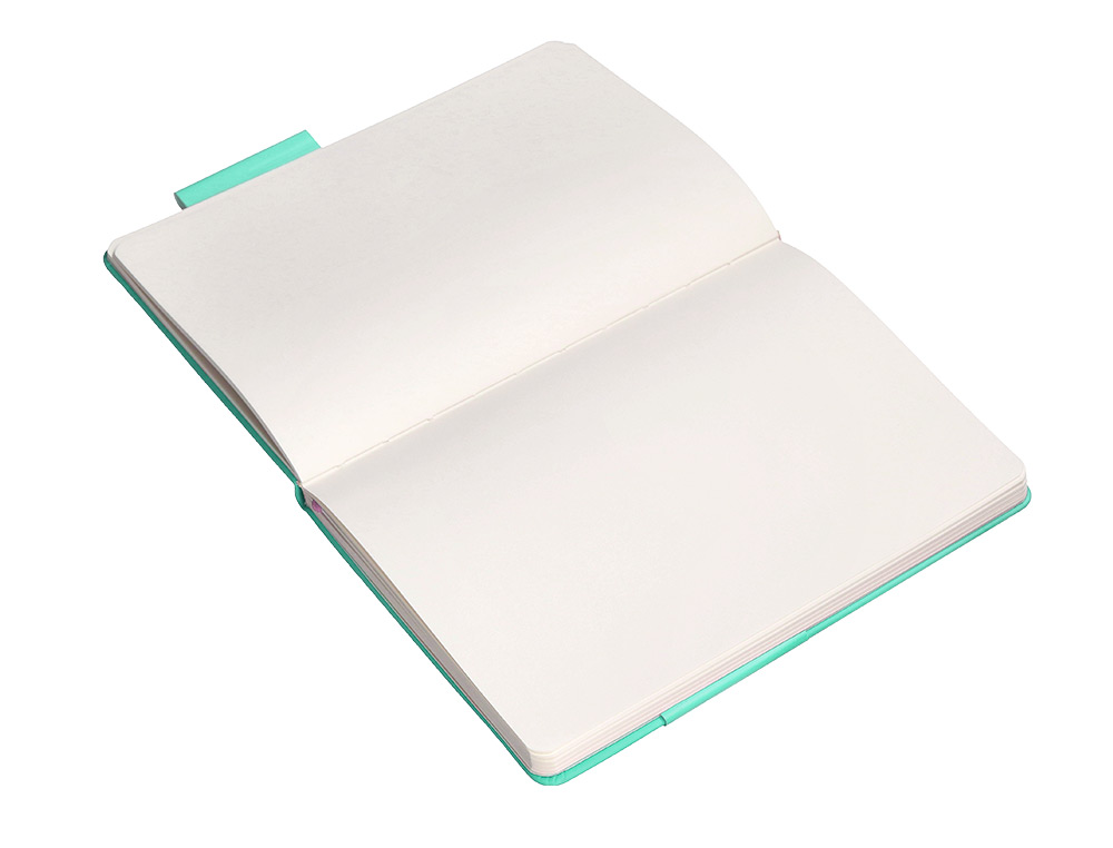 CADERNO COM ELASTICO ANTARTIK NOTES CAPA DURA A5 LISO ROSA E TURQUESA 100 FOLHAS 80 GR FSC