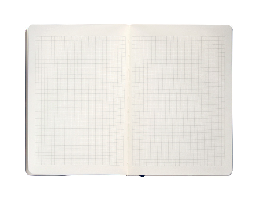 CADERNO COM ELASTICO ANTARTIK NOTES CAPA MOLE A5 QUADRICULADO AZUL MARINHO 80 FOLHAS 80 GR FSC
