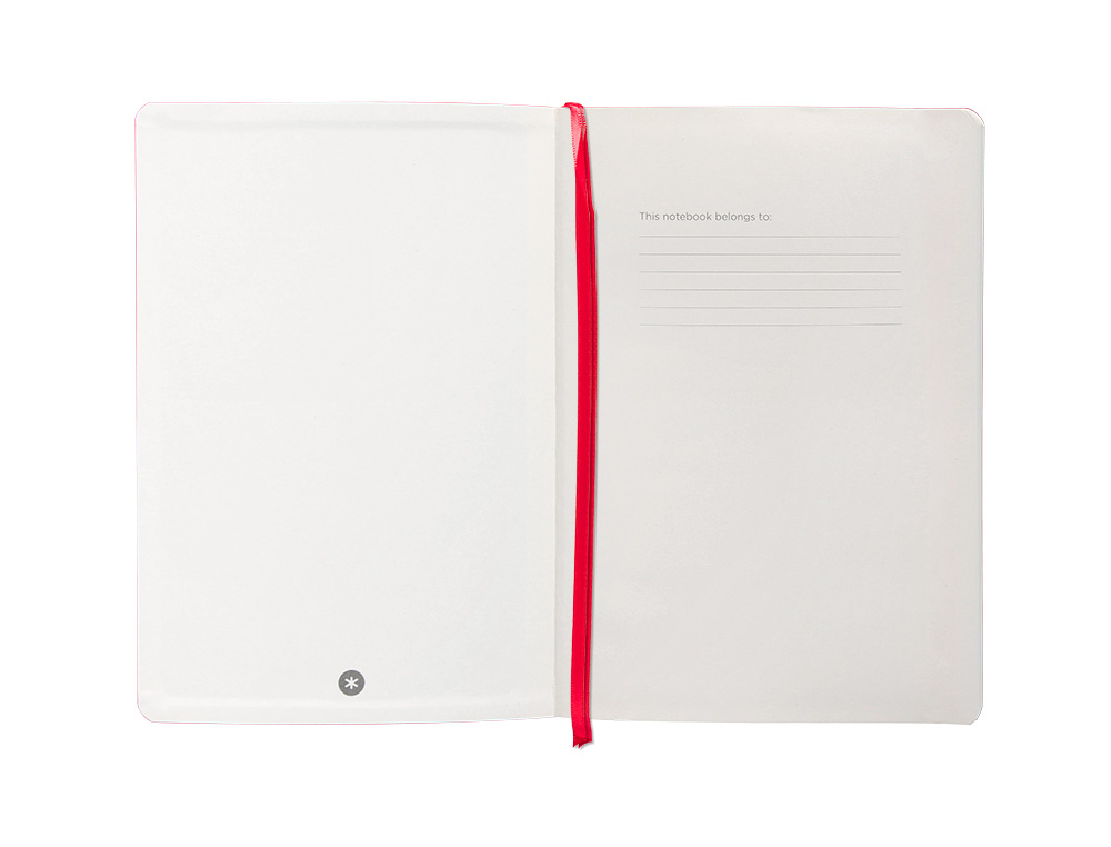 CADERNO COM ELASTICO ANTARTIK NOTES CAPA MOLE A5 PONTILHADO VERMELHO 80 FOLHAS 80 GR FSC