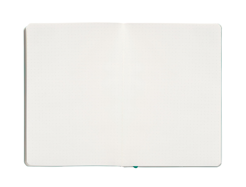 CADERNO COM ELASTICO ANTARTIK NOTES CAPA MOLE A5 PONTILHADO TURQUESA 80 FOLHAS 80 GR FSC