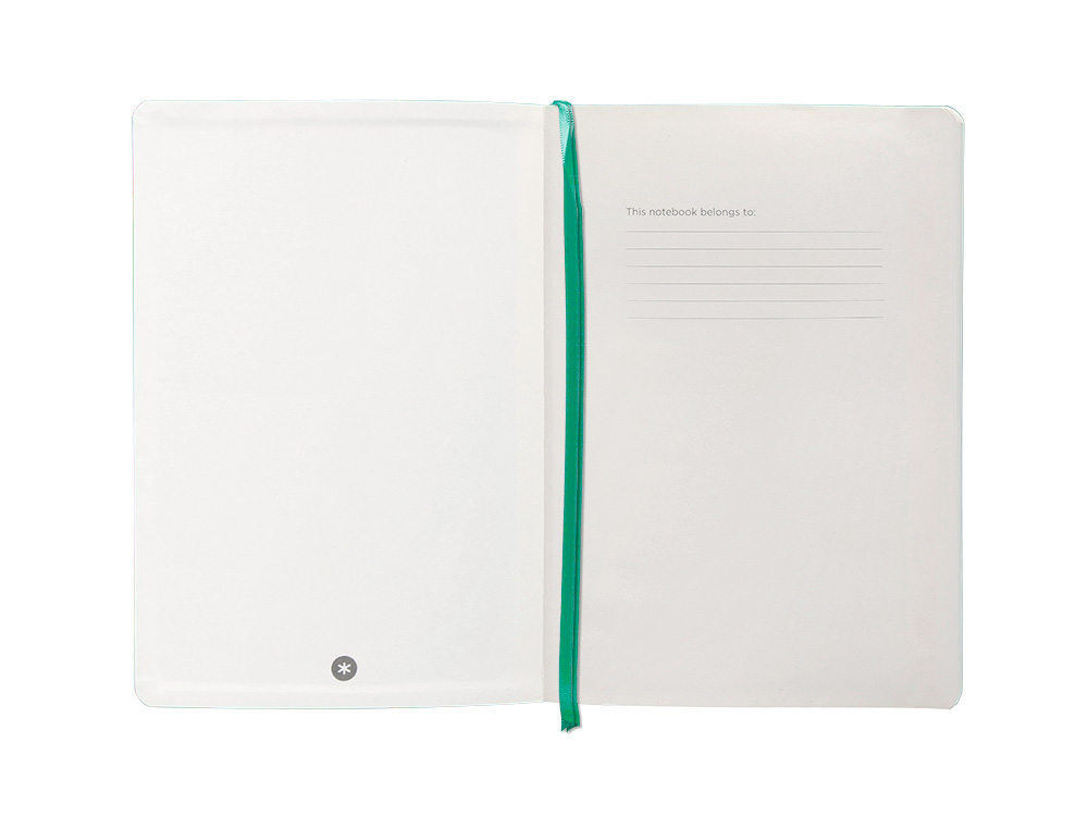 CADERNO COM ELASTICO ANTARTIK NOTES CAPA MOLE A5 PONTILHADO TURQUESA 80 FOLHAS 80 GR FSC