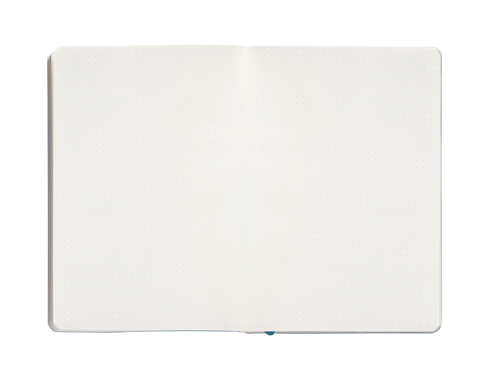 CADERNO COM ELASTICO ANTARTIK NOTES CAPA MOLE A5 PONTILHADO AZUL CLARO 80 FOLHAS 80 GR FSC