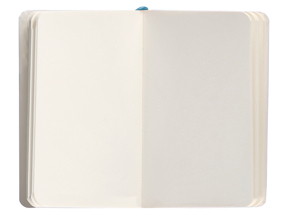 CADERNO COM ELASTICO ANTARTIK NOTES CAPA MOLE A6 LISO AZUL CLARO 100 FOLHAS 80 GR FSC