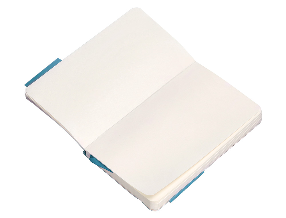 CADERNO COM ELASTICO ANTARTIK NOTES CAPA MOLE A6 LISO AZUL CLARO 100 FOLHAS 80 GR FSC