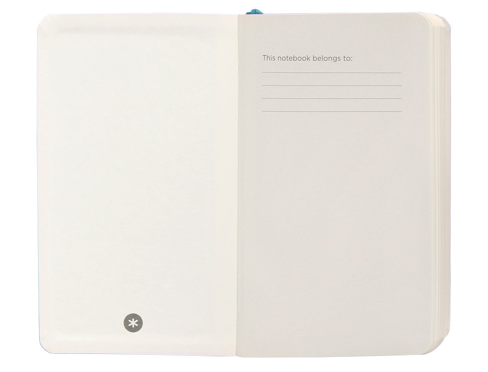 CADERNO COM ELASTICO ANTARTIK NOTES CAPA MOLE A6 LISO AZUL CLARO 100 FOLHAS 80 GR FSC