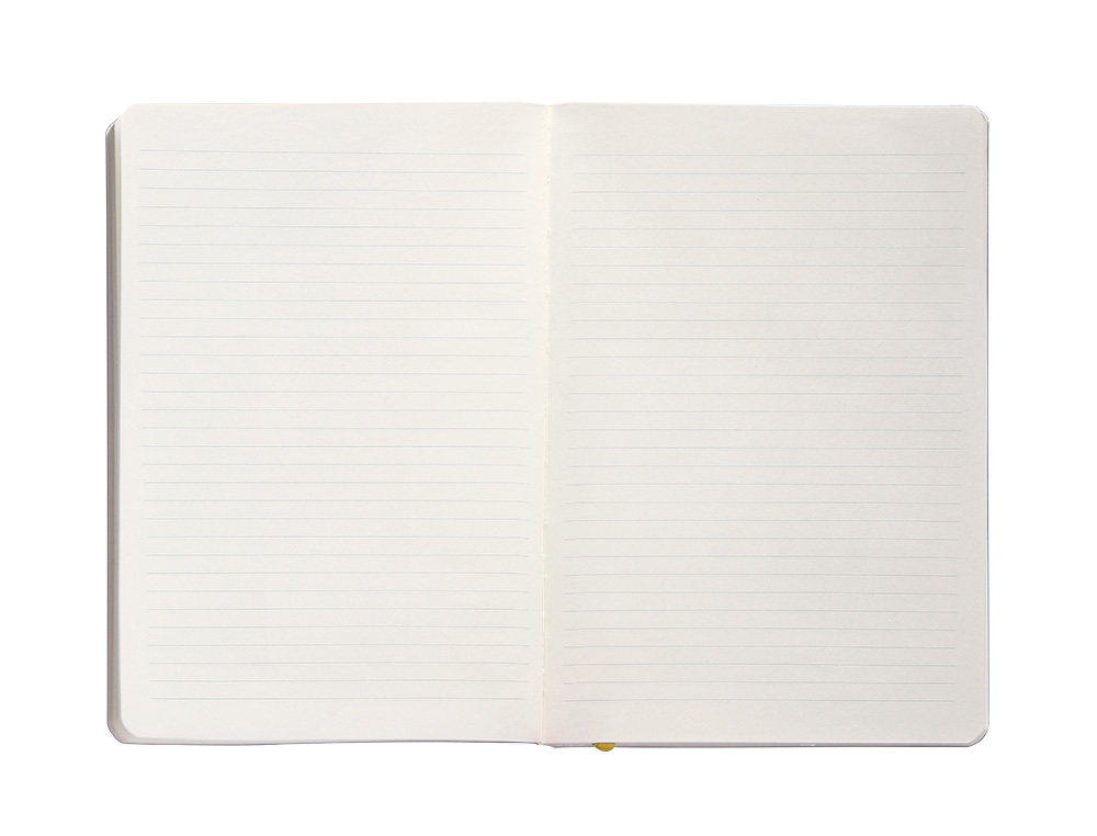 CADERNO COM ELASTICO ANTARTIK NOTES CAPA MOLE A5 PAUTADO ROXO E AMARELO 80 FOLHAS 80 GR FSC