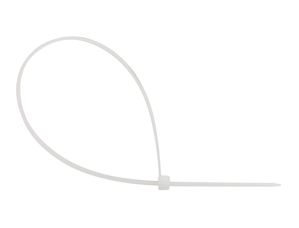 ABRACADEIRA Q-CONNECT COR BRANCO 300X4,8 MM BOLSA DE 100 UNIDADES