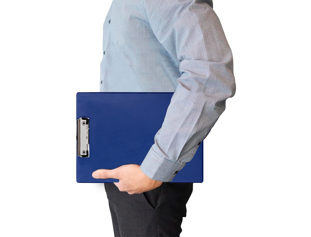 PORTA NOTAS Q-CONNECT PLASTICO 50% RECICLADO DIN A4 AZUL ESPESSURA 2,1 MM