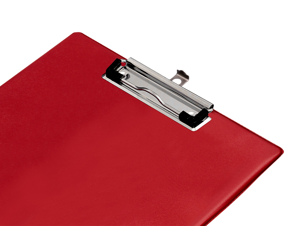 PORTA NOTAS Q-CONNECT PLASTICO 50% RECICLADO DIN A4 VERMELHO ESPESSURA 2,1MM