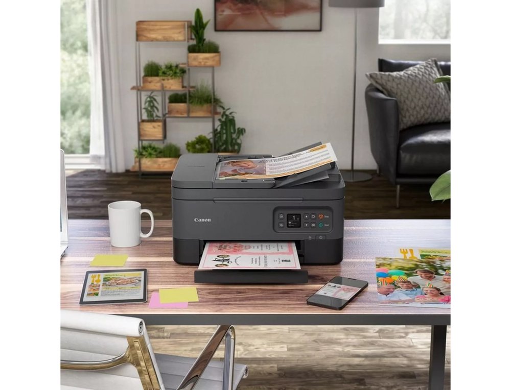 MULTIFUNCOES CANON MAXIFY TS7450I TINTA COR 13PPM DIN A4 PRETO 7PPM COR WIFI IMPRESSORA SCANNER COPIADORA BANDEJA 100 FO