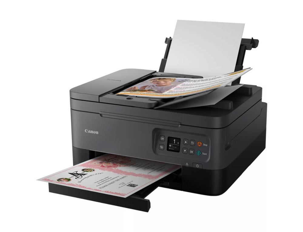 MULTIFUNCOES CANON MAXIFY TS7450I TINTA COR 13PPM DIN A4 PRETO 7PPM COR WIFI IMPRESSORA SCANNER COPIADORA BANDEJA 100 FO