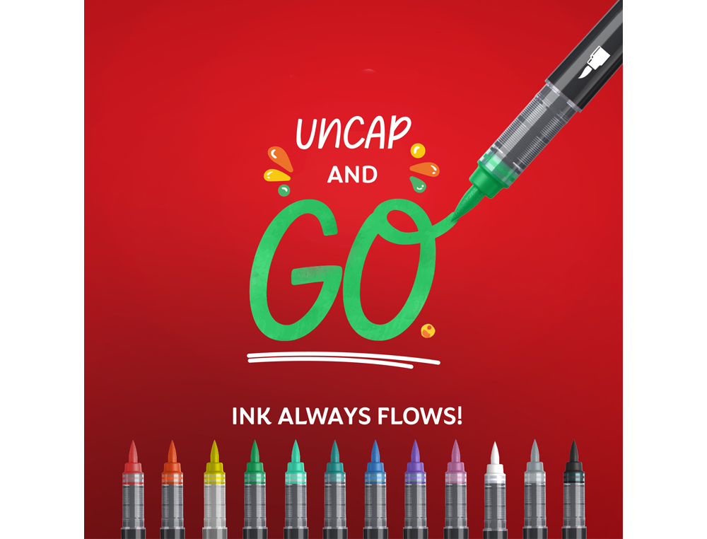 MARCADOR SHARPIE ACRYLIC PONTA PINCEL BLISTER DE 5 UNIDADES CORES SORTIDAS