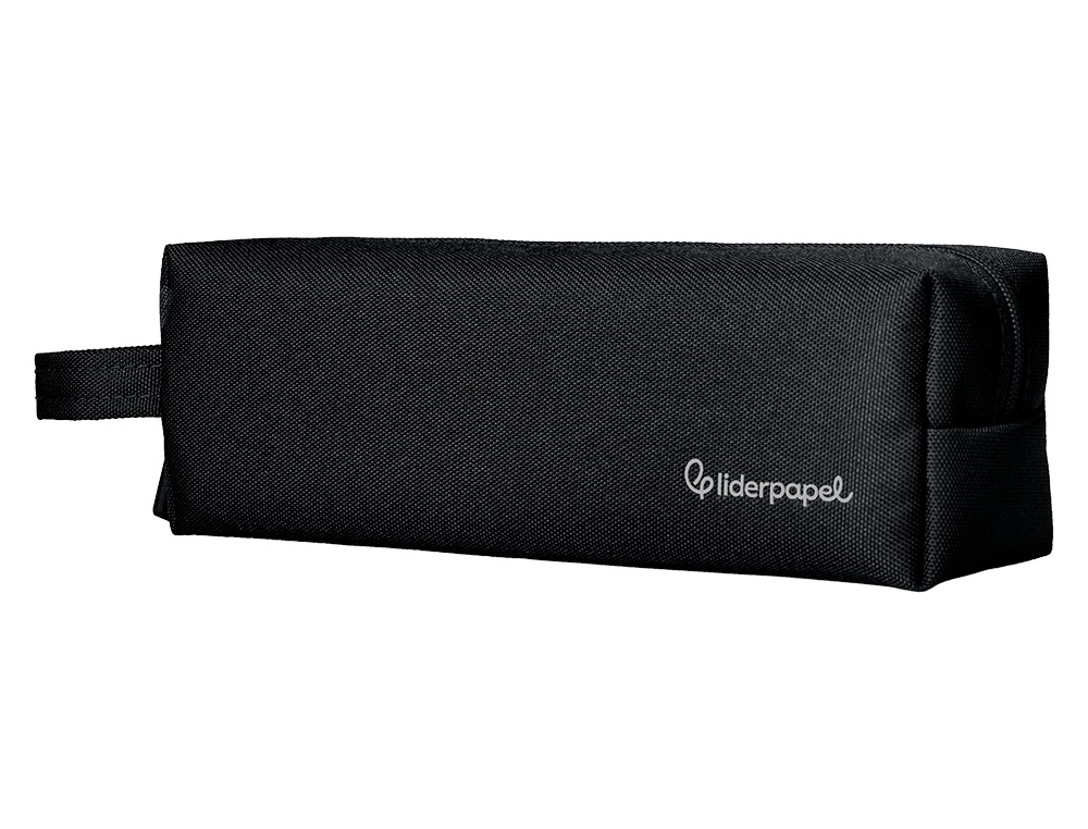 ESTOJO ESCOLAR LIDERPAPEL CLASSIC RETANGULAR COM ASA 210X70 MM PRETO