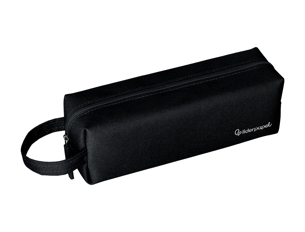 ESTOJO ESCOLAR LIDERPAPEL CLASSIC RETANGULAR COM ASA 210X70 MM PRETO