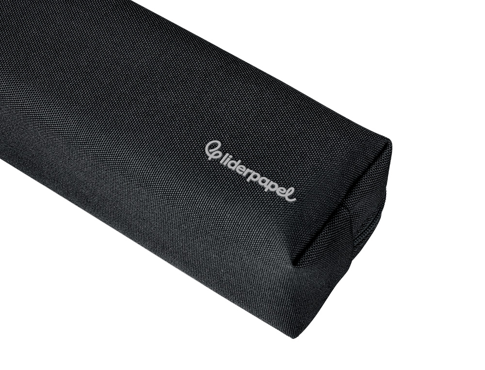 ESTOJO ESCOLAR LIDERPAPEL CLASSIC RETANGULAR COM ASA 210X70 MM PRETO
