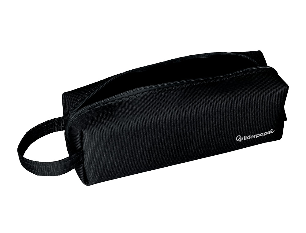 ESTOJO ESCOLAR LIDERPAPEL CLASSIC RETANGULAR COM ASA 210X70 MM PRETO