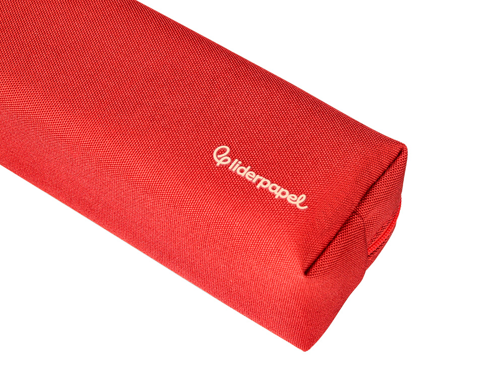 ESTOJO ESCOLAR LIDERPAPEL RETANGULAR COM ASA 210X70 MM VERMELHO