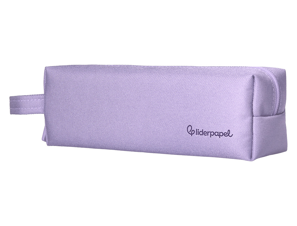 ESTOJO ESCOLAR LIDERPAPEL CLASSIC RETANGULAR COM ASA 210X70 MM LILAS