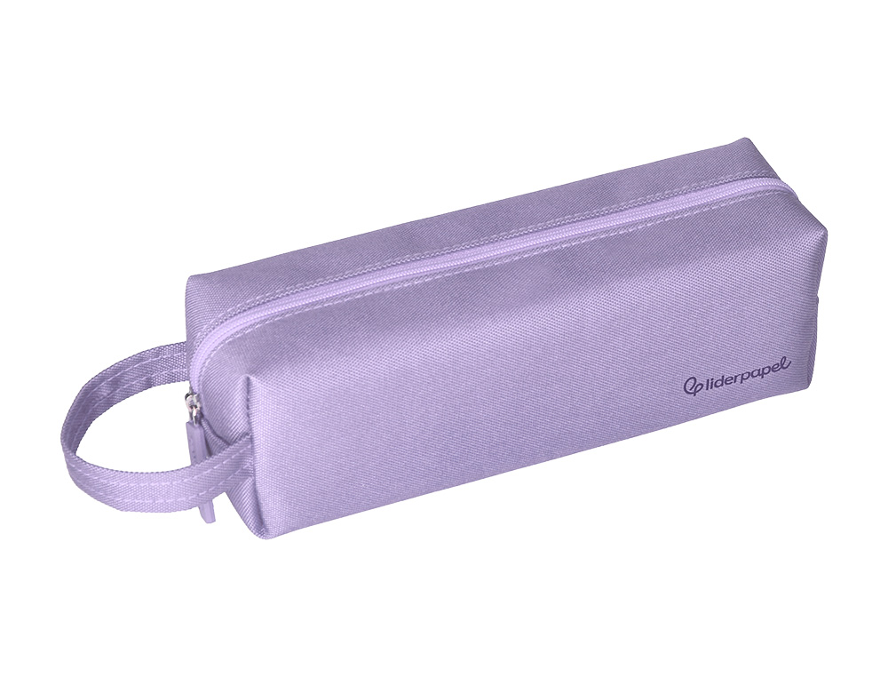 ESTOJO ESCOLAR LIDERPAPEL CLASSIC RETANGULAR COM ASA 210X70 MM LILAS