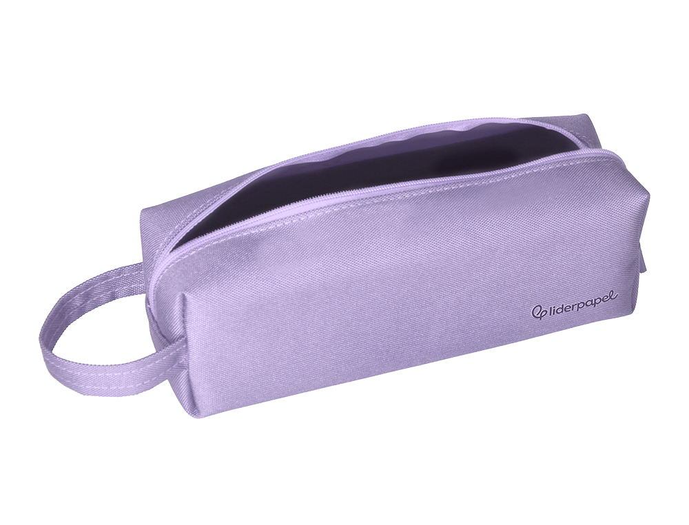 ESTOJO ESCOLAR LIDERPAPEL CLASSIC RETANGULAR COM ASA 210X70 MM LILAS