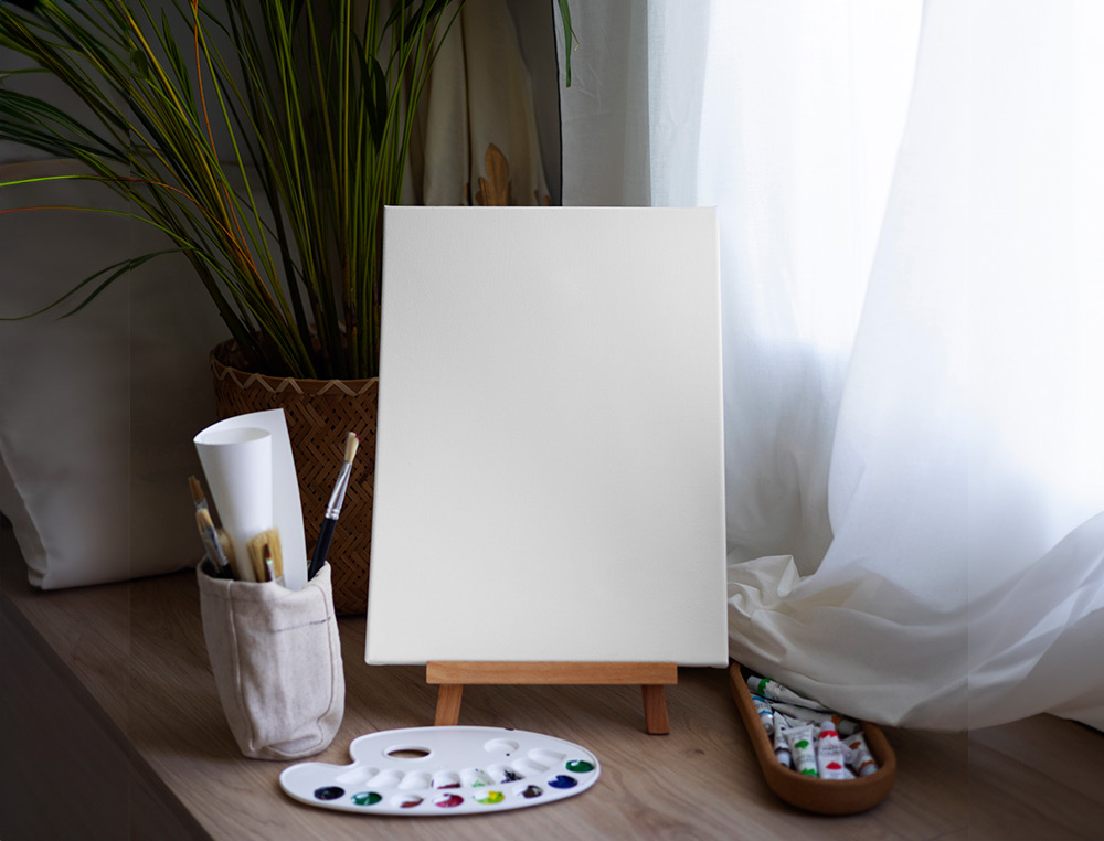 TELA DE PINTURA LIDERCOLOR LENCO AGRAFADO LATERAL ALGODAO 100% 22X16 CM