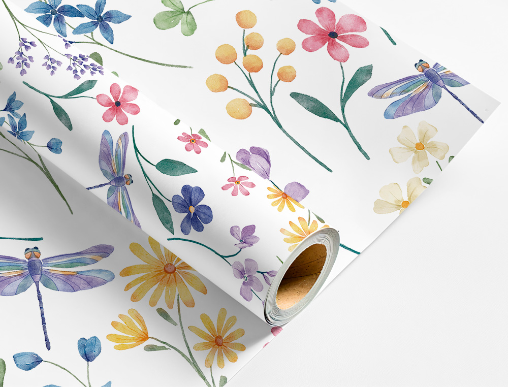 PAPEL FANTASIA LIDERPAPEL TODO ANO ROLO LARGURA 70 CM COMPRIMENTO 2 MT GRAMAGEM 60 GR DESENHOS SORTIDOS B-2024