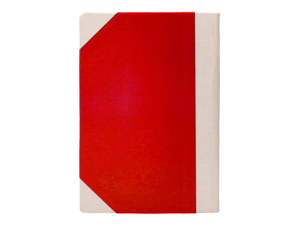 LIVRO DE CARTAO COSIDO FERNANDES FLECHA DIN A4+ LISO 50 FOLHAS 100 GR VERMELHO