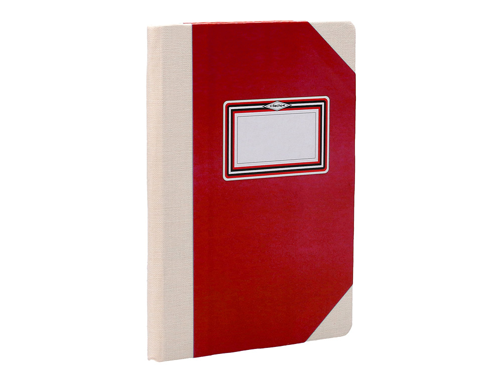 LIVRO DE CARTAO COSIDO FERNANDES FLECHA DIN A4+ LISO 50 FOLHAS 100 GR VERMELHO